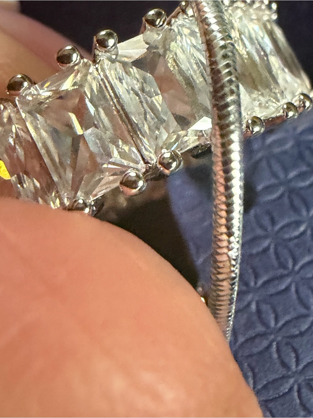 Swarovski Gold-Tone Crystal Hoop Ring - Picture 2 of 7